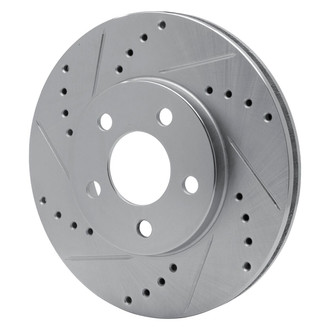 R1 Concepts® - eLINE™ Drilled and Slotted 1-Piece Front Driver Side Brake Rotor