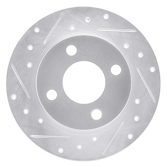 R1 Concepts® - eLINE™ Drilled and Slotted 1-Piece Front Driver Side Brake Rotor