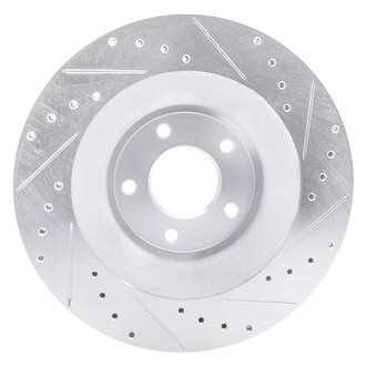 R1 Concepts® - eLINE™ Drilled and Slotted 1-Piece Front Driver Side Brake Rotor