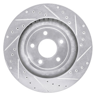 R1 Concepts® - eLINE™ Drilled and Slotted 1-Piece Front Passenger Side Brake Rotor