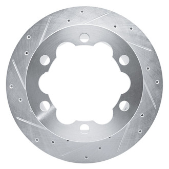R1 Concepts® - eLINE™ Drilled and Slotted 1-Piece Rear Driver Side Brake Rotor