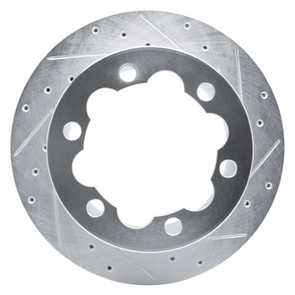R1 Concepts® - eLINE™ Drilled and Slotted 1-Piece Rear Passenger Side Brake Rotor