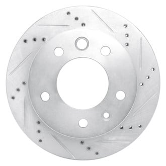R1 Concepts® - eLINE™ Drilled and Slotted 1-Piece Front Passenger Side Brake Rotor