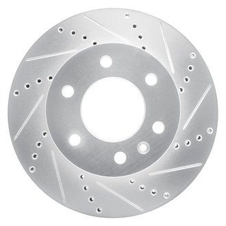 R1 Concepts® - eLINE™ Drilled and Slotted 1-Piece Front Passenger Side Brake Rotor
