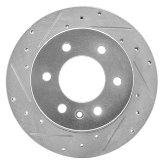 R1 Concepts® - eLINE™ Drilled and Slotted 1-Piece Rear Driver Side Brake Rotor