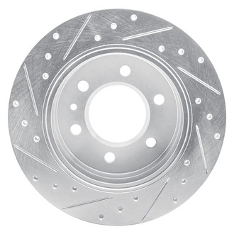 R1 Concepts® - eLINE™ Drilled and Slotted 1-Piece Rear Passenger Side Brake Rotor