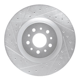 R1 Concepts® - eLINE™ Drilled and Slotted 1-Piece Front Driver Side Brake Rotor