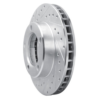 R1 Concepts® - eLINE™ Drilled and Slotted 1-Piece Front Driver Side Brake Rotor