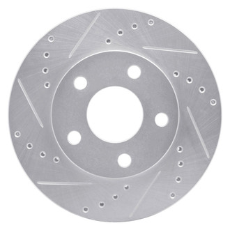 R1 Concepts® - eLINE™ Drilled and Slotted 1-Piece Front Driver Side Brake Rotor