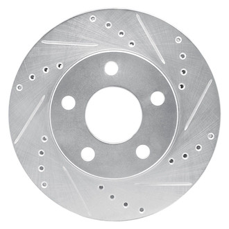 R1 Concepts® - eLINE™ Drilled and Slotted 1-Piece Front Passenger Side Brake Rotor