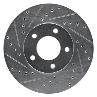 R1 Concepts® - eLINE™ Drilled and Slotted 1-Piece Front Driver Side Brake Rotor