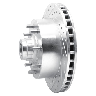 R1 Concepts® - eLINE™ Drilled and Slotted 1-Piece Front Driver Side Brake Rotor