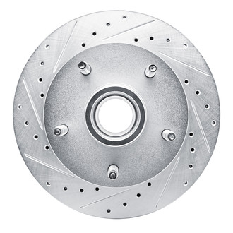 R1 Concepts® - eLINE™ Drilled and Slotted 1-Piece Front Driver Side Brake Rotor
