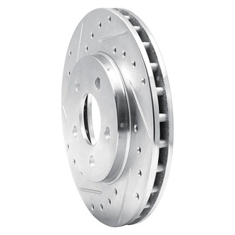 R1 Concepts® - eLINE™ Drilled and Slotted 1-Piece Front Driver Side Brake Rotor