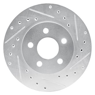 R1 Concepts® - eLINE™ Drilled and Slotted 1-Piece Front Passenger Side Brake Rotor