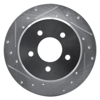 R1 Concepts® - eLINE™ Drilled and Slotted 1-Piece Rear Driver Side Brake Rotor