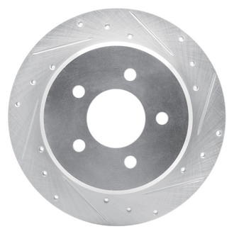 R1 Concepts® - eLINE™ Drilled and Slotted 1-Piece Rear Passenger Side Brake Rotor