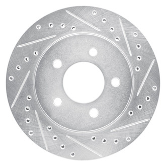 R1 Concepts® - eLINE™ Drilled and Slotted 1-Piece Front Passenger Side Brake Rotor