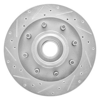 R1 Concepts® - eLINE™ Drilled and Slotted 1-Piece Front Driver Side Brake Rotor