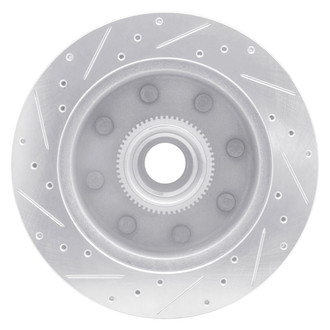 R1 Concepts® - eLINE™ Drilled and Slotted 1-Piece Front Passenger Side Brake Rotor