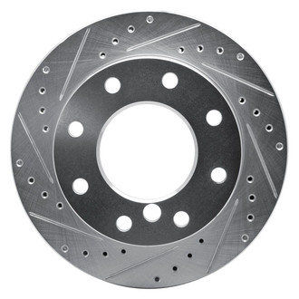 R1 Concepts® - eLINE™ Drilled and Slotted 1-Piece Front Driver Side Brake Rotor