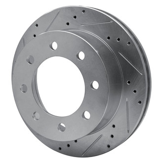R1 Concepts® - eLINE™ Drilled and Slotted 1-Piece Front Driver Side Brake Rotor