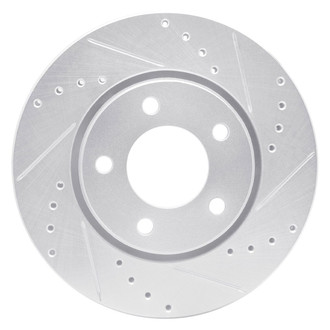 R1 Concepts® - eLINE™ Drilled and Slotted 1-Piece Front Passenger Side Brake Rotor
