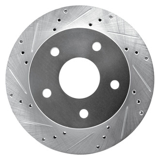 R1 Concepts® - eLINE™ Drilled and Slotted 1-Piece Front Driver Side Brake Rotor