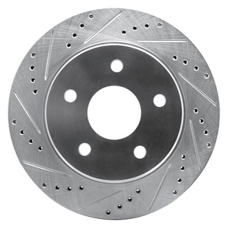 R1 Concepts® - eLINE™ Drilled and Slotted 1-Piece Front Driver Side Brake Rotor