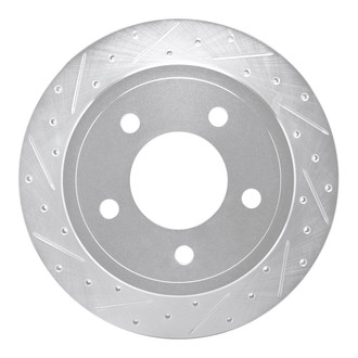 R1 Concepts® - eLINE™ Drilled and Slotted 1-Piece Rear Driver Side Brake Rotor