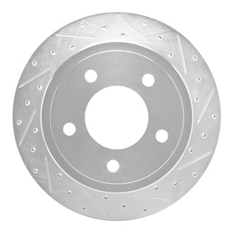 R1 Concepts® - eLINE™ Drilled and Slotted 1-Piece Rear Passenger Side Brake Rotor