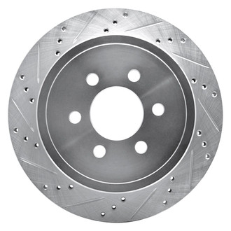 R1 Concepts® - eLINE™ Drilled and Slotted 1-Piece Rear Driver Side Brake Rotor
