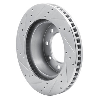 R1 Concepts® - eLINE™ Drilled and Slotted 1-Piece Front Passenger Side Brake Rotor