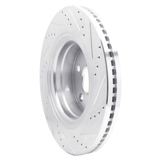R1 Concepts® - eLINE™ Drilled and Slotted 1-Piece Front Driver Side Brake Rotor