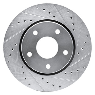 R1 Concepts® - eLINE™ Drilled and Slotted 1-Piece Front Passenger Side Brake Rotor
