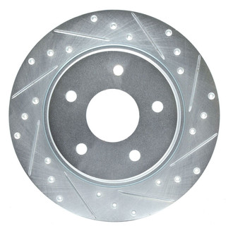 R1 Concepts® - eLINE™ Drilled and Slotted 1-Piece Rear Passenger Side Brake Rotor