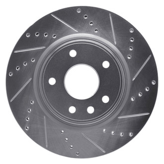 R1 Concepts® - eLINE™ Drilled and Slotted 1-Piece Front Passenger Side Brake Rotor