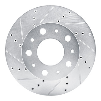R1 Concepts® - eLINE™ Drilled and Slotted 1-Piece Front Driver Side Brake Rotor