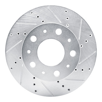 R1 Concepts® - eLINE™ Drilled and Slotted 1-Piece Front Passenger Side Brake Rotor