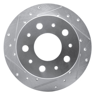 R1 Concepts® - eLINE™ Drilled and Slotted 1-Piece Rear Driver Side Brake Rotor