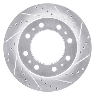 R1 Concepts® - eLINE™ Drilled and Slotted 1-Piece Rear Passenger Side Brake Rotor