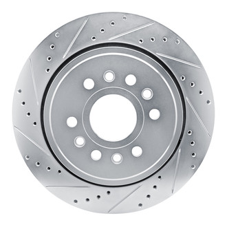 R1 Concepts® - eLINE™ Drilled and Slotted 1-Piece Rear Driver Side Brake Rotor