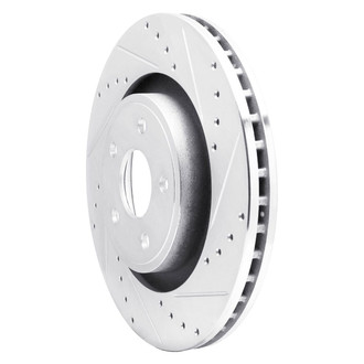 R1 Concepts® - eLINE™ Drilled and Slotted 1-Piece Front Passenger Side Brake Rotor