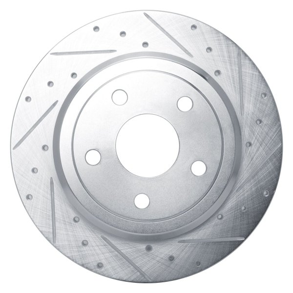 R1 Concepts® - eLINE™ Drilled and Slotted 1-Piece Rear Brake Rotor