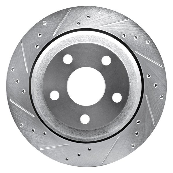 R1 Concepts® - eLINE™ Drilled and Slotted 1-Piece Rear Brake Rotor