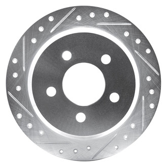 R1 Concepts® - eLINE™ Drilled and Slotted 1-Piece Rear Driver Side Brake Rotor