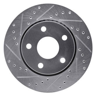 R1 Concepts® - eLINE™ Drilled and Slotted 1-Piece Front Driver Side Brake Rotor