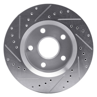 R1 Concepts® - eLINE™ Drilled and Slotted 1-Piece Front Passenger Side Brake Rotor