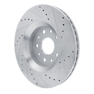 R1 Concepts® - eLINE™ Drilled and Slotted 1-Piece Front Driver Side Brake Rotor