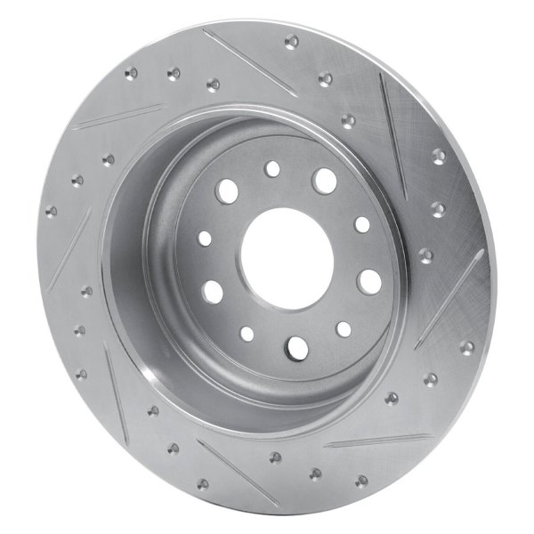 R1 Concepts® - eLINE™ Drilled and Slotted 1-Piece Rear Brake Rotor